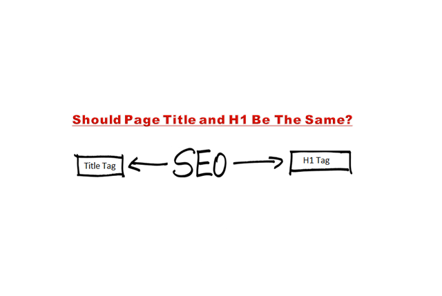 Should Page Title and H1 be the same?